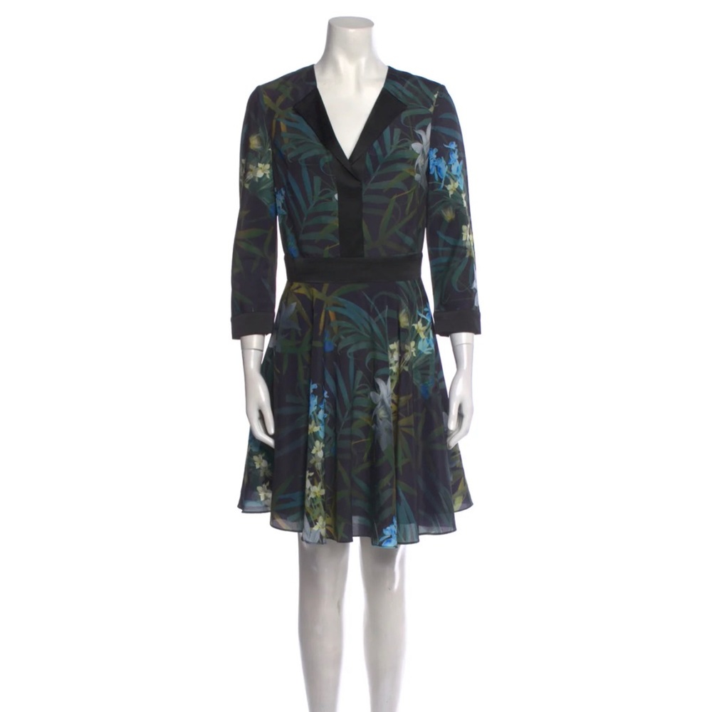 Ted baker floral dress size 4 (M-L)